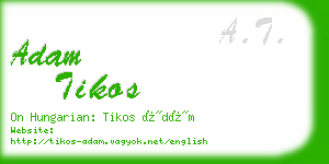 adam tikos business card